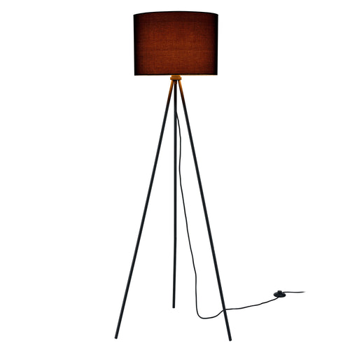 Gulvlampe drejefod 1x E27 Ø 29,5 x 150 cm Sort lux.pro - premiumXL