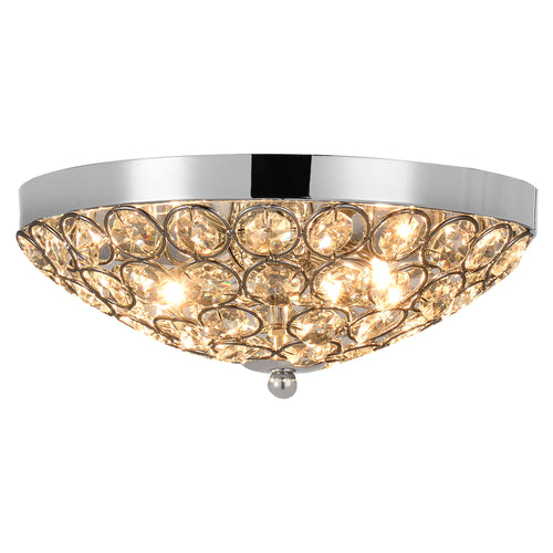 [lux.pro]® Loftlampe Softila - 2xG9 max. 28W - aluminium - kromfarvet