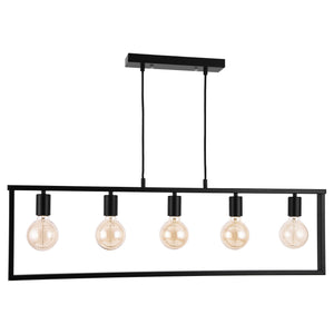 [lux.pro]® Hængelampe Glasgow - 7 x E27 - max. 60W - metal - sort