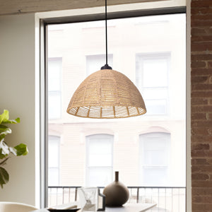 Hængelampe Romsey metal+rattan [lux.pro] - premiumXL