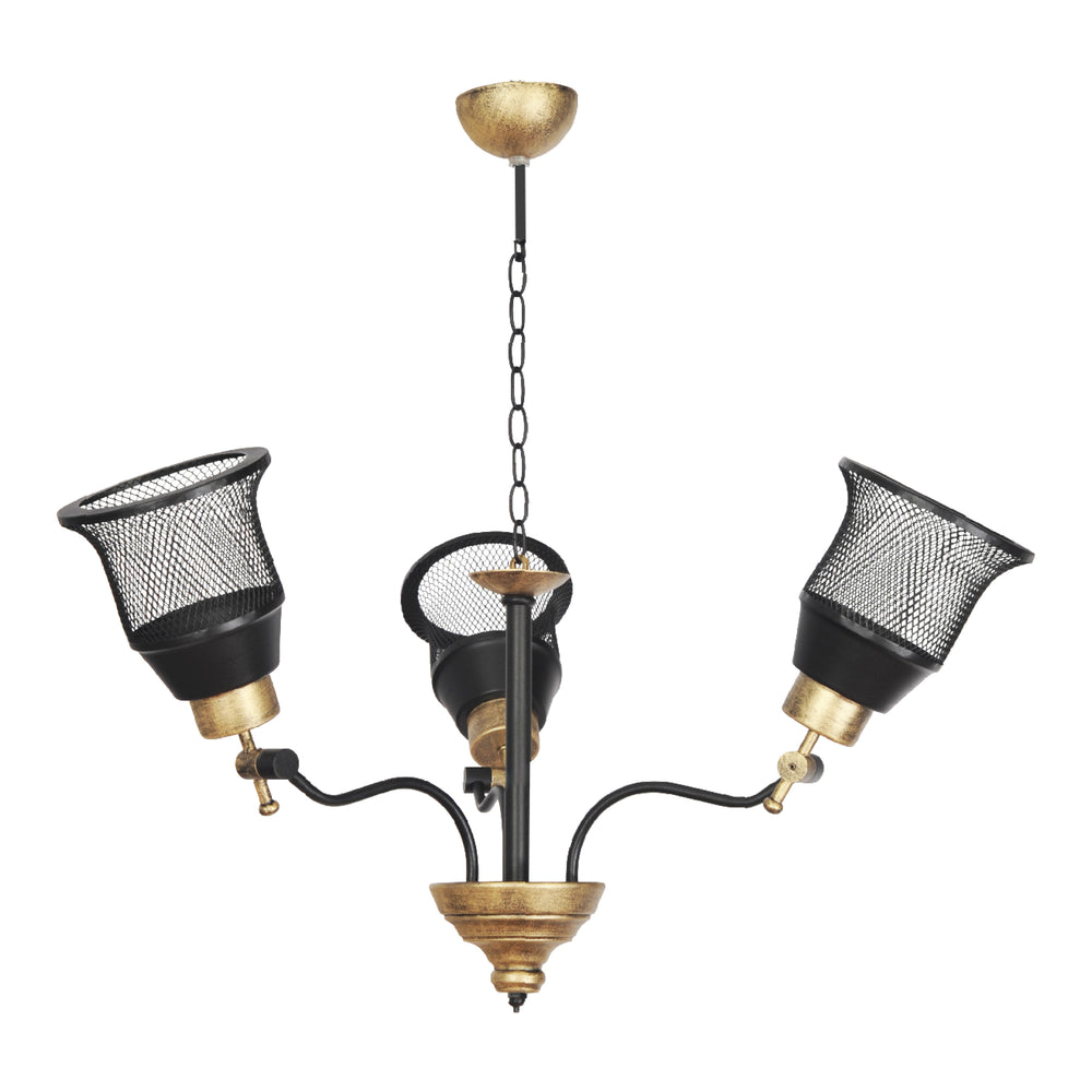 Langport pendel 3/5-lys sort/guld [lux.pro]