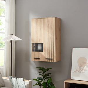 Vægskab Noppen 98x60x38 cm egetræslook [en.casa] - premiumXL