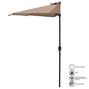 Halvparasol Eger Ø300 Halvrund i forskellige farver [casa.pro]