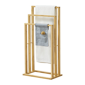 Bambus håndklædeholder Rana 40x24x82 cm [en.casa] - premiumXL