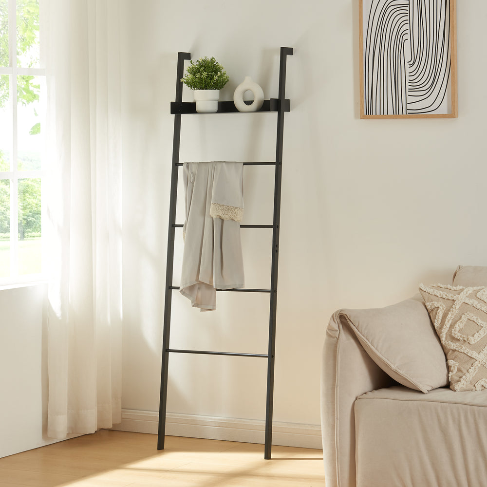 Reol med hylder Øksnes 160x50x27,5 cm [en.casa]