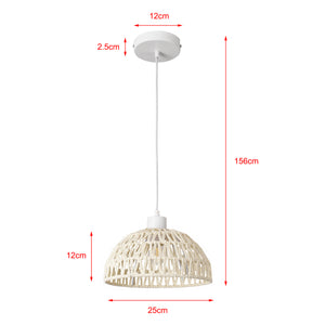 Pendellampe Alton Metall+Rattan [lux.pro]