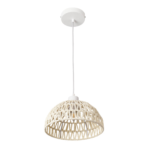Pendellampe Alton Metall+Rattan [lux.pro]