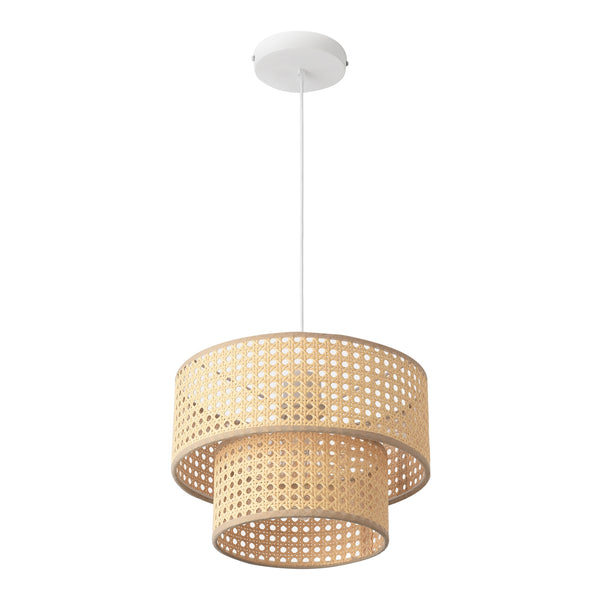 Pendellampe Ascot Rattanoptik [lux.pro]