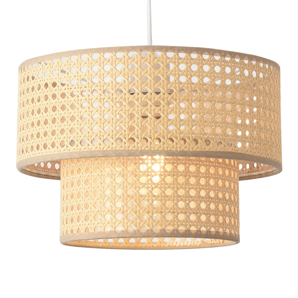 Pendellampe Ascot Rattanoptik [lux.pro]