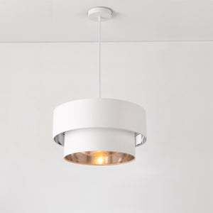  [lux.pro] ® Hængelampe Lopar-Ø40cm-tekstil-metal-E27-max.60W-230V, 50Hz-i forskellige farver og størrelser 