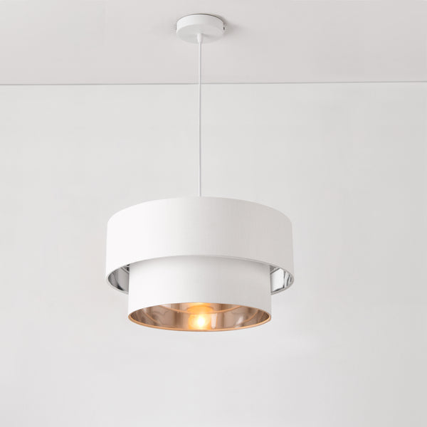  [lux.pro] ® Hængelampe Lopar-Ø40cm-tekstil-metal-E27-max.60W-230V, 50Hz-i forskellige farver og størrelser 
