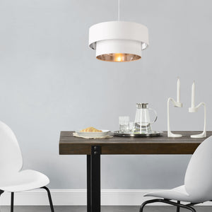  [lux.pro] ® Hængelampe Lopar-Ø40cm-tekstil-metal-E27-max.60W-230V, 50Hz-i forskellige farver og størrelser 