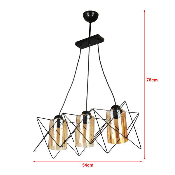 Morley pendel 2/3-lys sort [lux.pro].