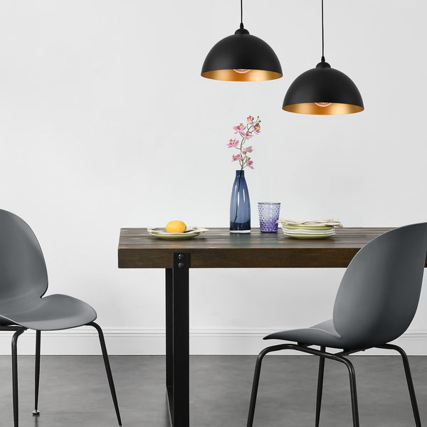  [lux.pro] ® Hængelampe Toulon-sæt 2-metal-E27 max. 60W-230V, 50H-i forskellige farver 