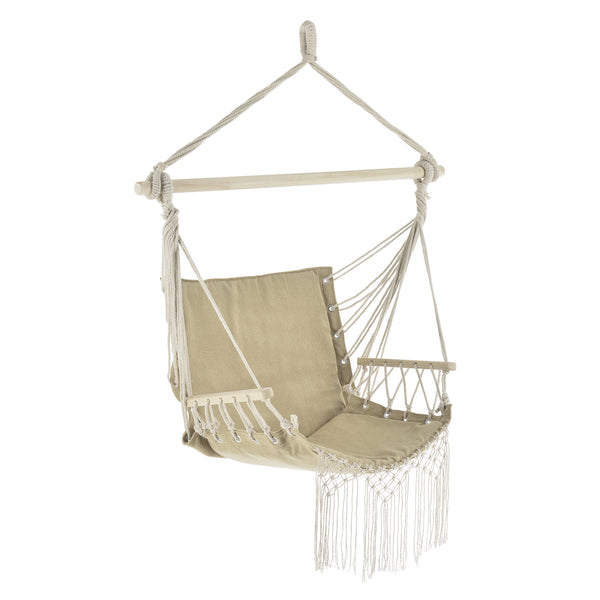 [casa.pro] Hængekøje stol-120x100x65cm-max.150 kg-med armlæn-siddeplads: 50x45cm-vælg model 