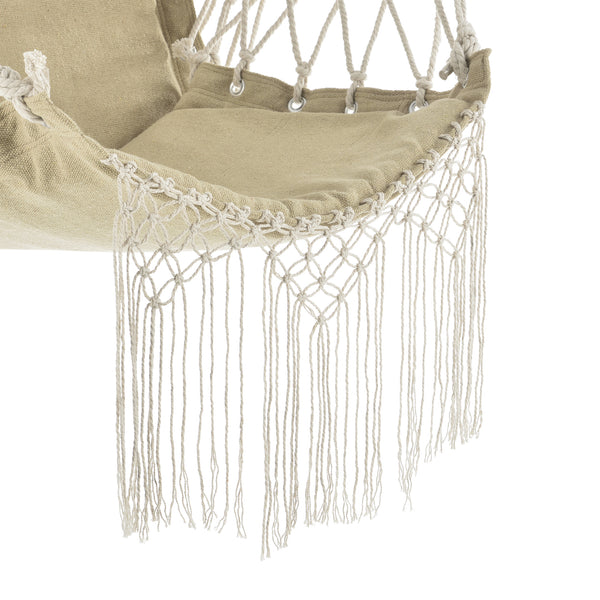 [casa.pro] Hængekøje stol-120x100x65cm-max.150 kg-med armlæn-siddeplads: 50x45cm-vælg model 