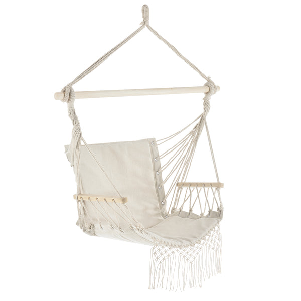 [casa.pro] Hængekøje stol-120x100x65cm-max.150 kg-med armlæn-siddeplads: 50x45cm-vælg model 