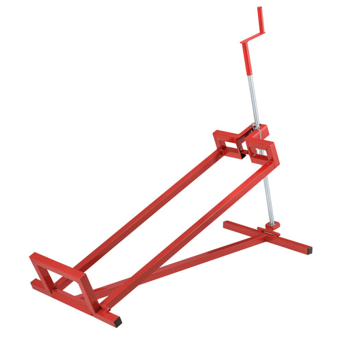 [pro.tec] ® Sammenklappelig motor kran-stål-max. belastning: 400 kg-115x51x91 cm trinløs justering-rød 