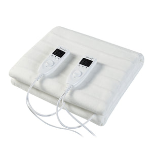 [casa.pro]® Elektrisk varmetæppe - 230V - 50Hz - Hvid - forskellige størelser