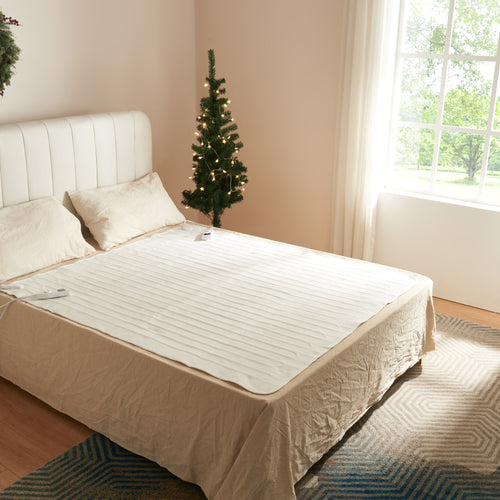 [casa.pro]® Elektrisk varmetæppe - 230V - 50Hz - Hvid - forskellige størelser