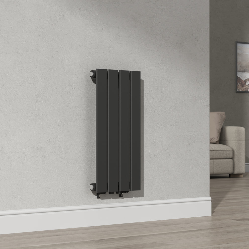 Designradiator Nore Black 60x30cm Enkeltlag 249W [neu.haus].