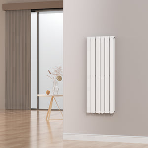 Designerradiator Nore Hvid 120x45cm dobbeltlag 1140W [neu.haus].