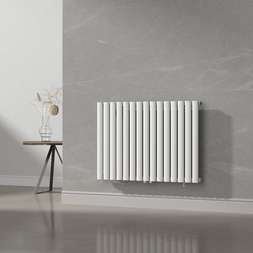 Design rørformet radiator Nore Hvid 60x90cm Enkeltlag 653W [neu.haus].