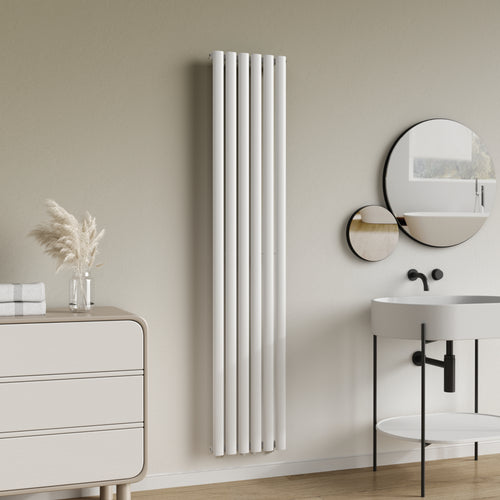 Design rørformet radiator Nore Hvid 180x36cm Enkeltlag 707W [neu.haus]