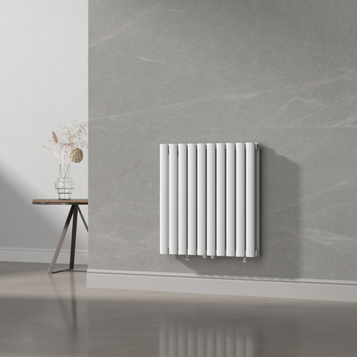 Design rørformet radiator Nore Hvid 60x60cm dobbeltlag 800W [neu.haus]