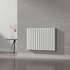 Design rørformet radiator Nore Hvid 60x90cm dobbeltlag 1180W [neu.haus].