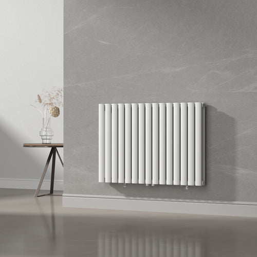 Design rørformet radiator Nore Hvid 60x90cm dobbeltlag 1180W [neu.haus].
