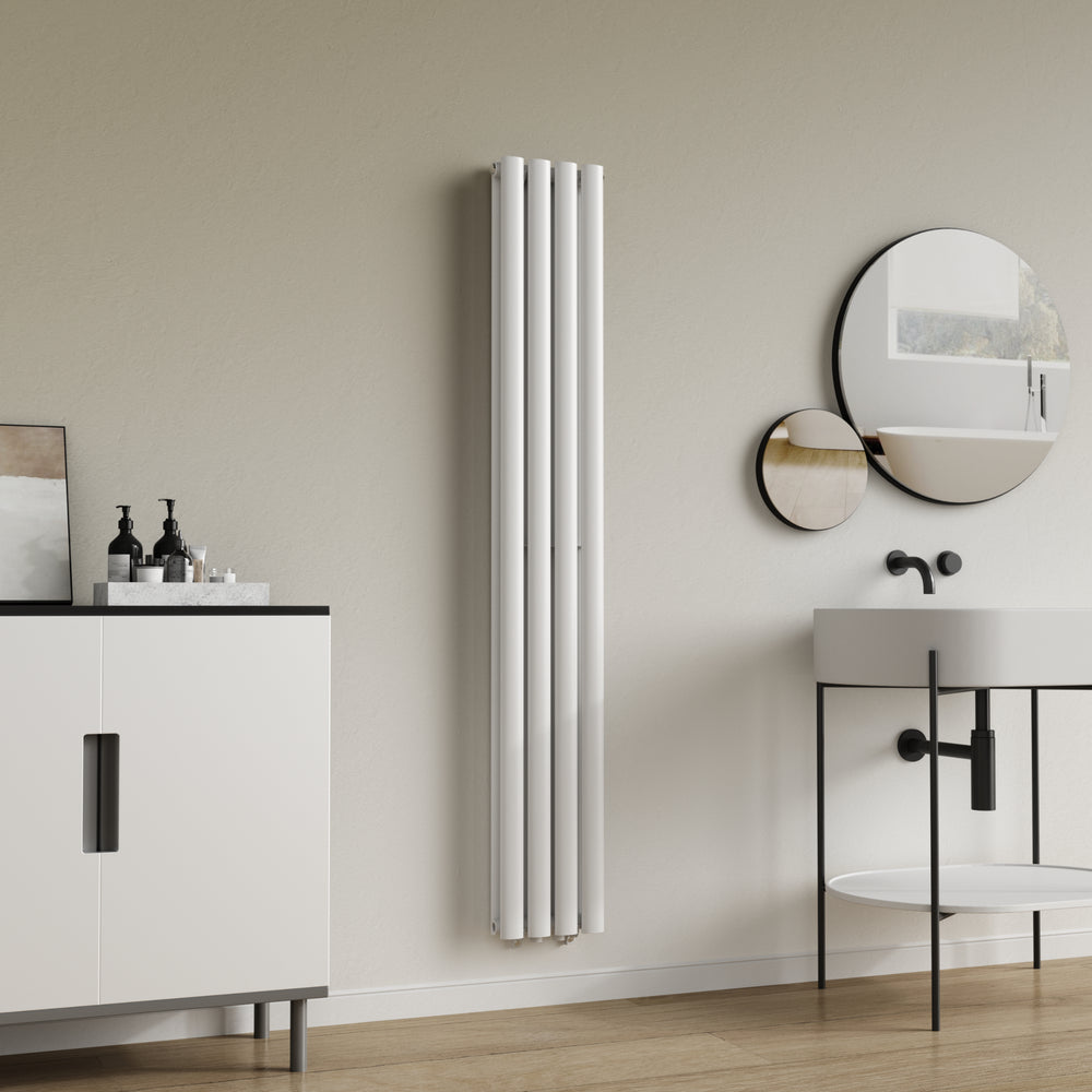 Design rørformet radiator Nore Hvid 160x24cm dobbeltlag 812W [neu.haus].