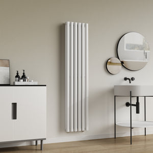 Design rørformet radiator Nore Hvid 160x36cm dobbeltlag 1198W [neu.haus].