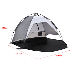 Strandtelt Mullsjö Pop Up-strandtelt 215x135x140cm [pro.tec]