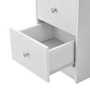 [en.casa]® Skrivebord Lemberg - 120x49x72cm - melaminbelagt spånplade - med skuffer og hylder - vælg modell