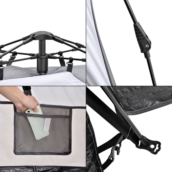 Strandtelt Mullsjö Pop Up-strandtelt 215x135x140cm [pro.tec]