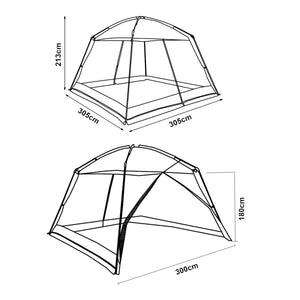 Netpavillon Beekdaelen 305x305x213 cm i forskellige farver. [pro.tec]