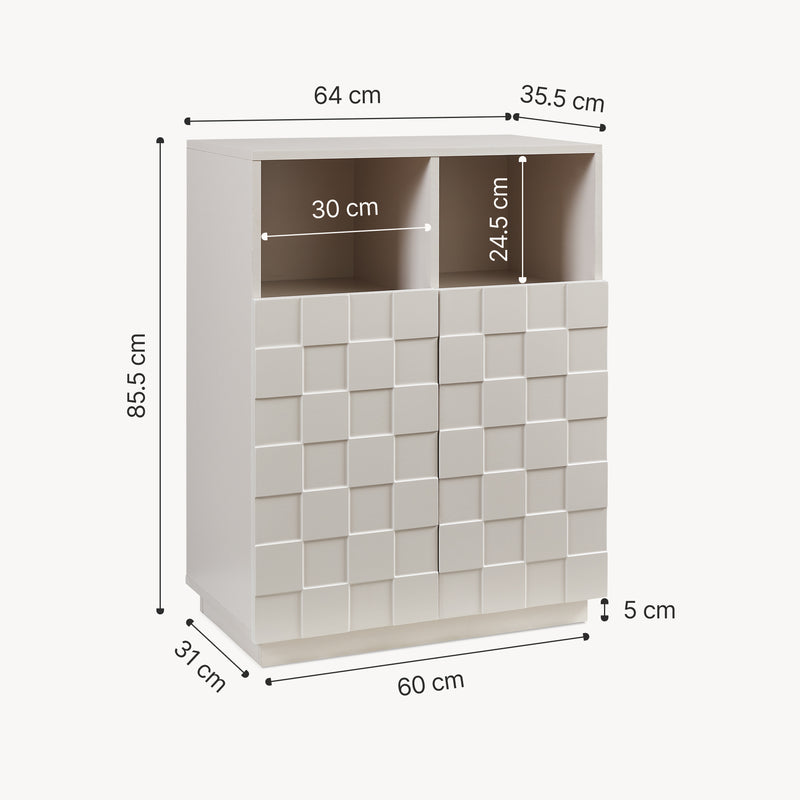 Målskitse Highboard Bopibobro [en.casa]
