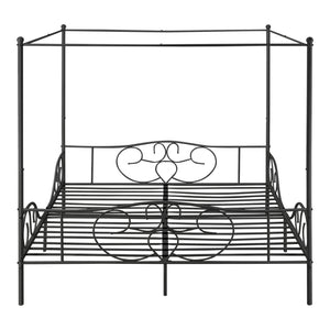 Himmelseng Finström metalsengeramme med lamelbund i forskellige farver og størrelser farver og størrelser en.casa