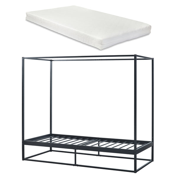 Himmelseng Kristianstad med madras i sort i forskellige størrelser. størrelser [en.casa]