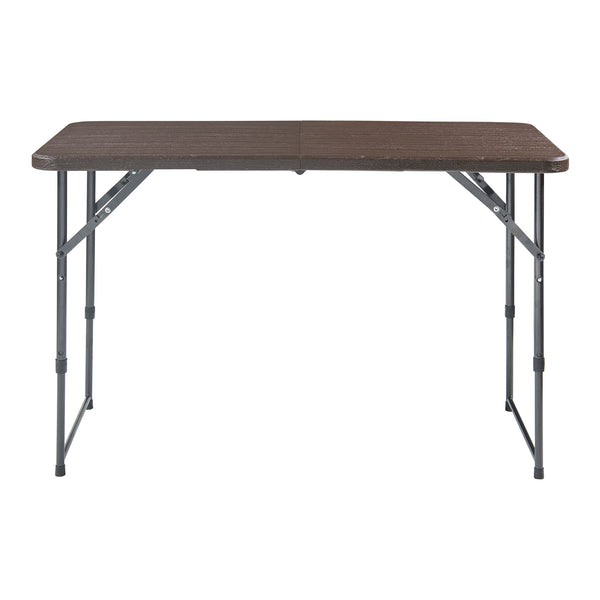 Højdejusterbart foldebord Adelfia 120x60cm [en.casa]