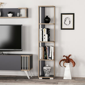 Aalestrup reol med 4 niveauer 153 x 34 x 26 cm i forskellige farver. farver [en.casa]