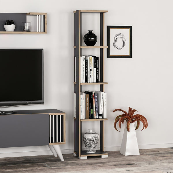 Aalestrup reol med 4 niveauer 153 x 34 x 26 cm i forskellige farver. farver [en.casa]