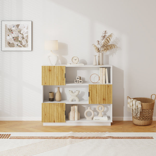 Bogreol Verhundar 102x120x30 cm [en.casa]