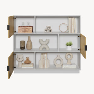 Bogreol Verhundar 102x120x30 cm [en.casa]