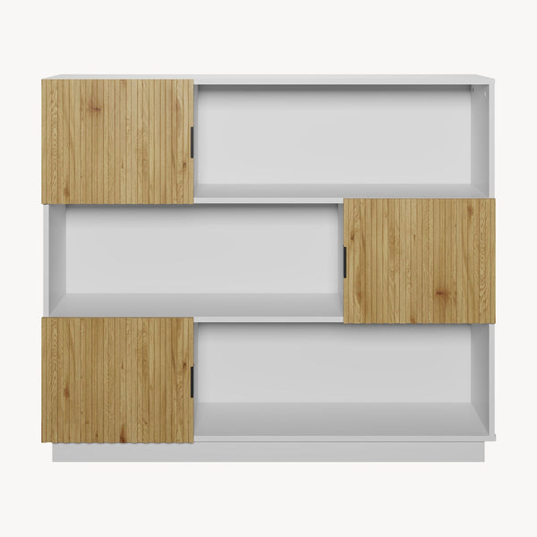 Bogreol Verhundar 102x120x30 cm [en.casa]