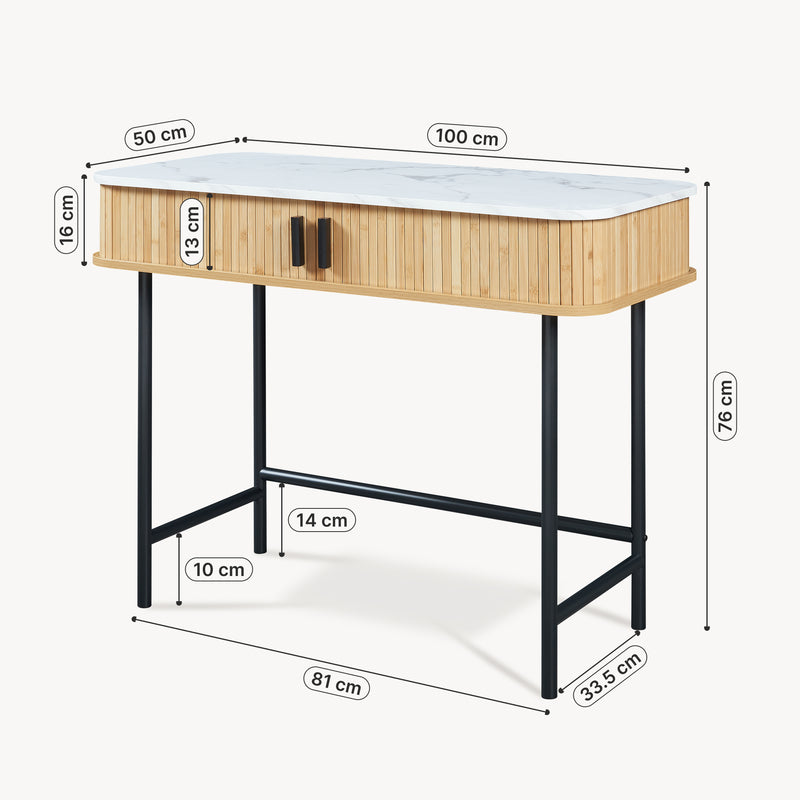 Målskitse Konsolbord Tvedestrand [en.casa]