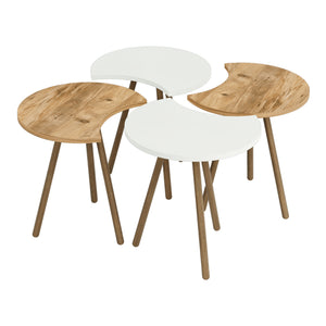 Sofabord Højer sæt af 4 48 x 45 x 32 cm forskellige farver farver [en.casa]