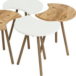 Sofabord Højer sæt af 4 48 x 45 x 32 cm forskellige farver farver [en.casa]