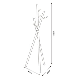 Perchero de pie Laerdal 172x49x49 cm forma de árbol [en.casa]